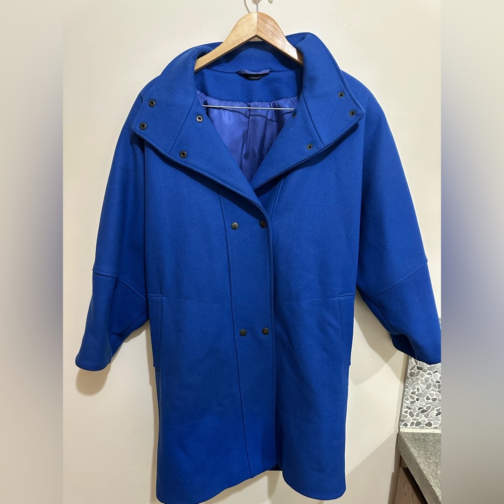 Vintage 80’s Blue Wool winter coat